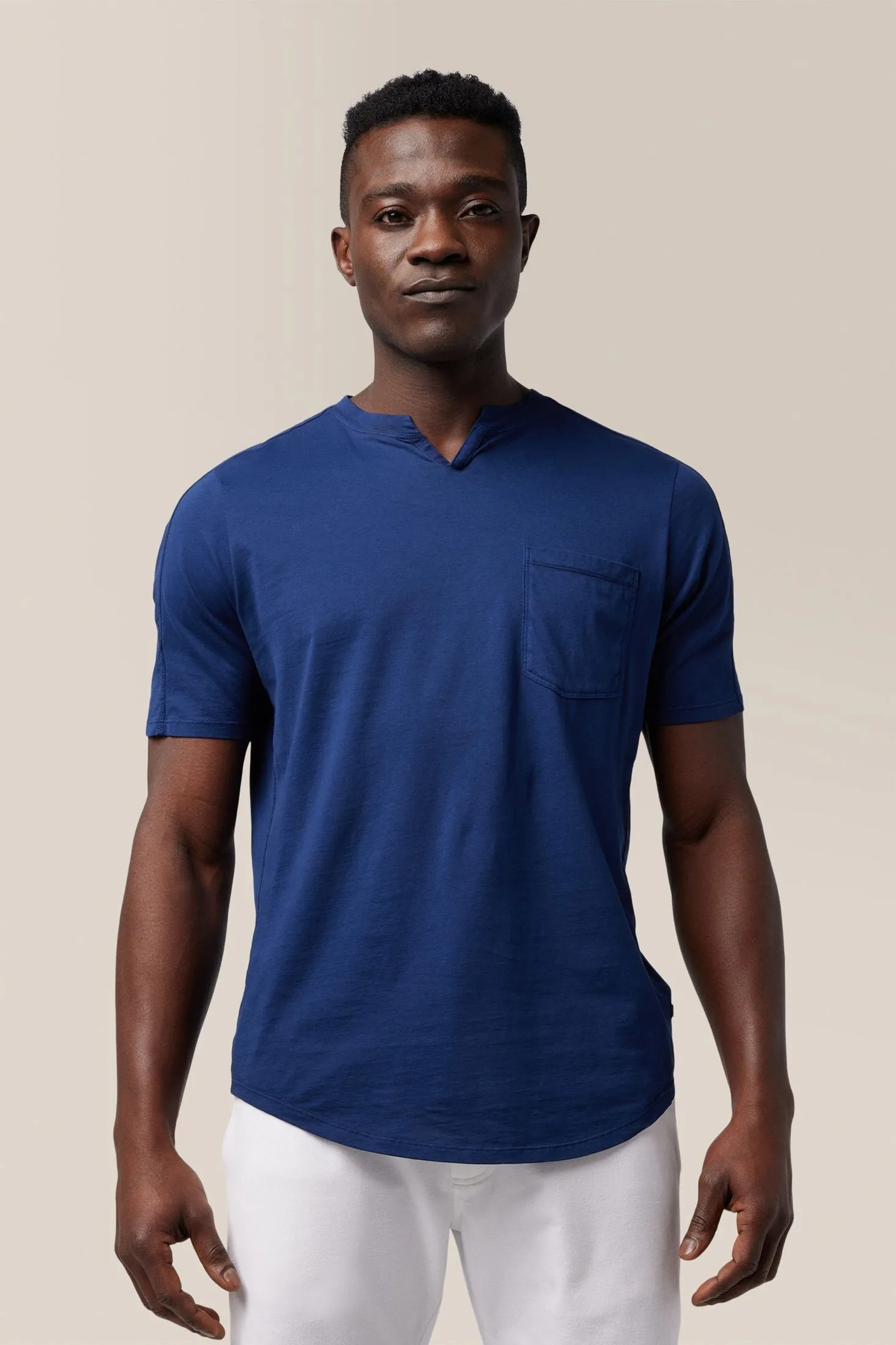 Slim Fit Victory V-Notch | in Premium Cotton Jersey