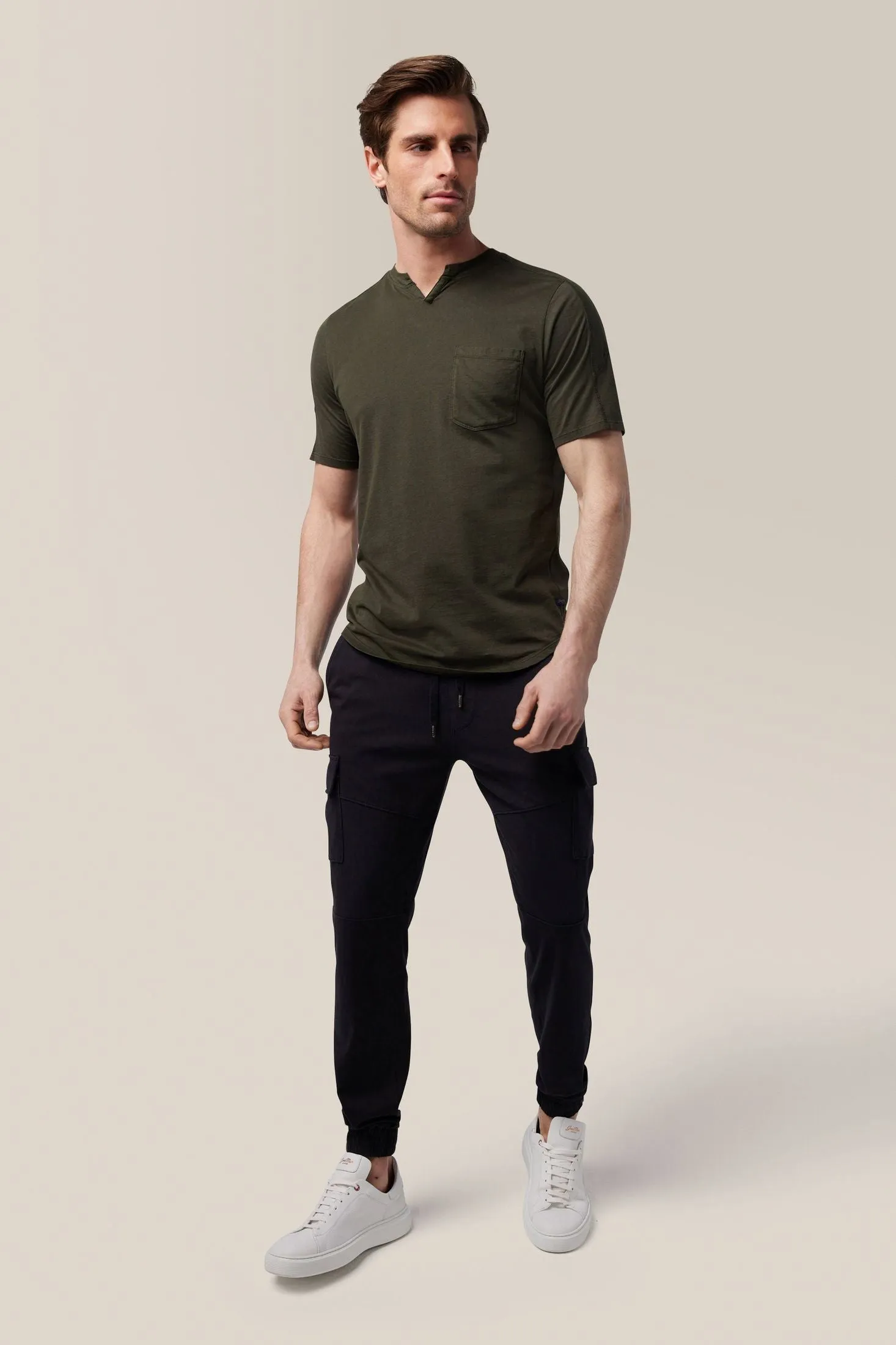 Slim Fit Victory V-Notch | in Premium Cotton Jersey