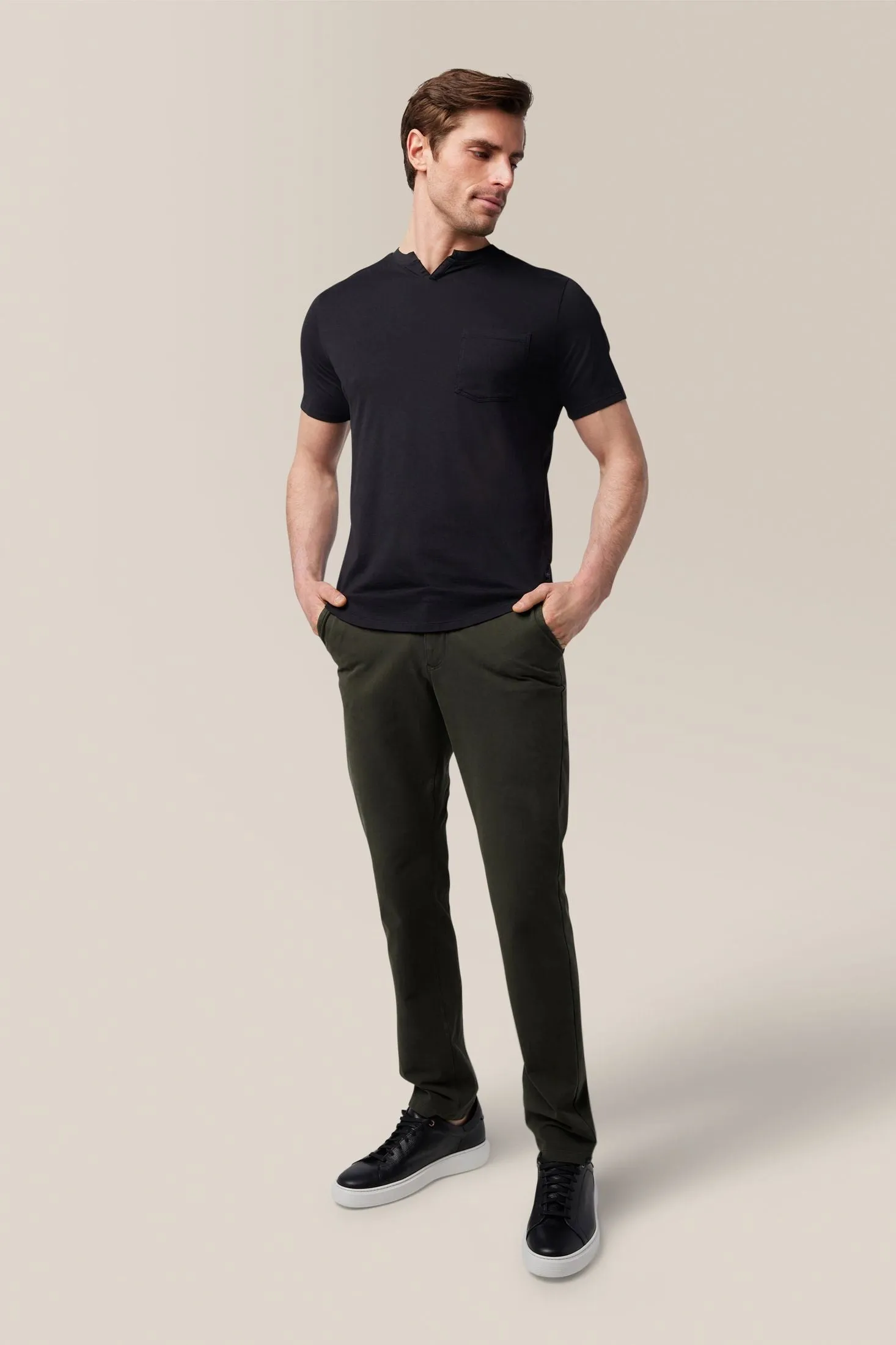 Slim Fit Victory V-Notch | in Premium Cotton Jersey