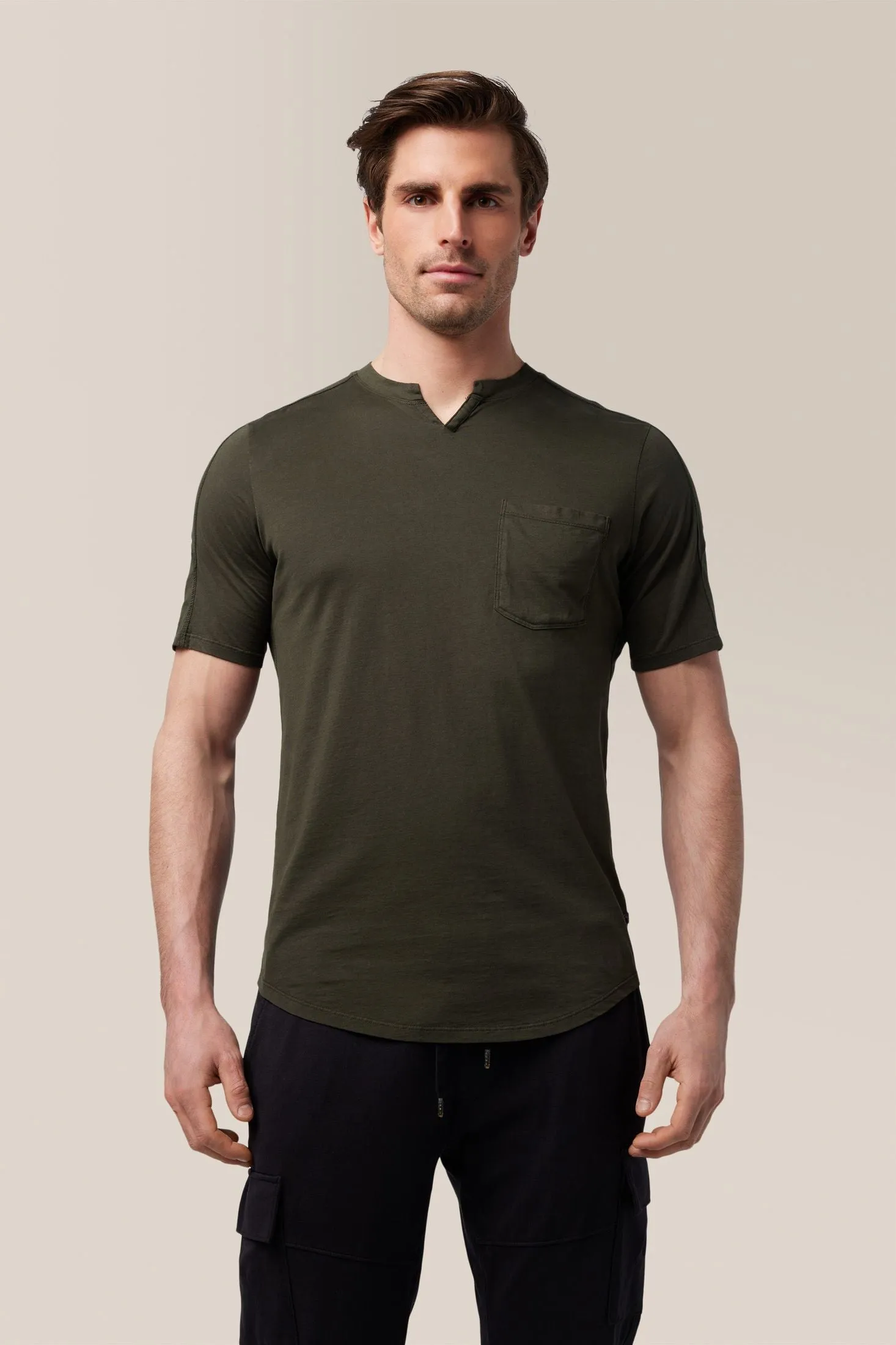 Slim Fit Victory V-Notch | in Premium Cotton Jersey