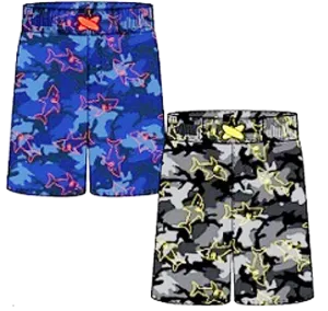 Swimwear Boys Sz 2-4 Neon Shark Swim Trunks, Size 2-4