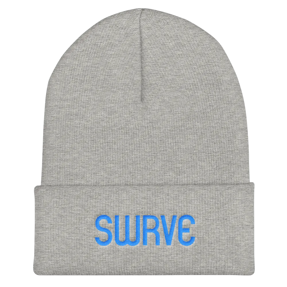 swrve 1968 CYAN embroidered beanie