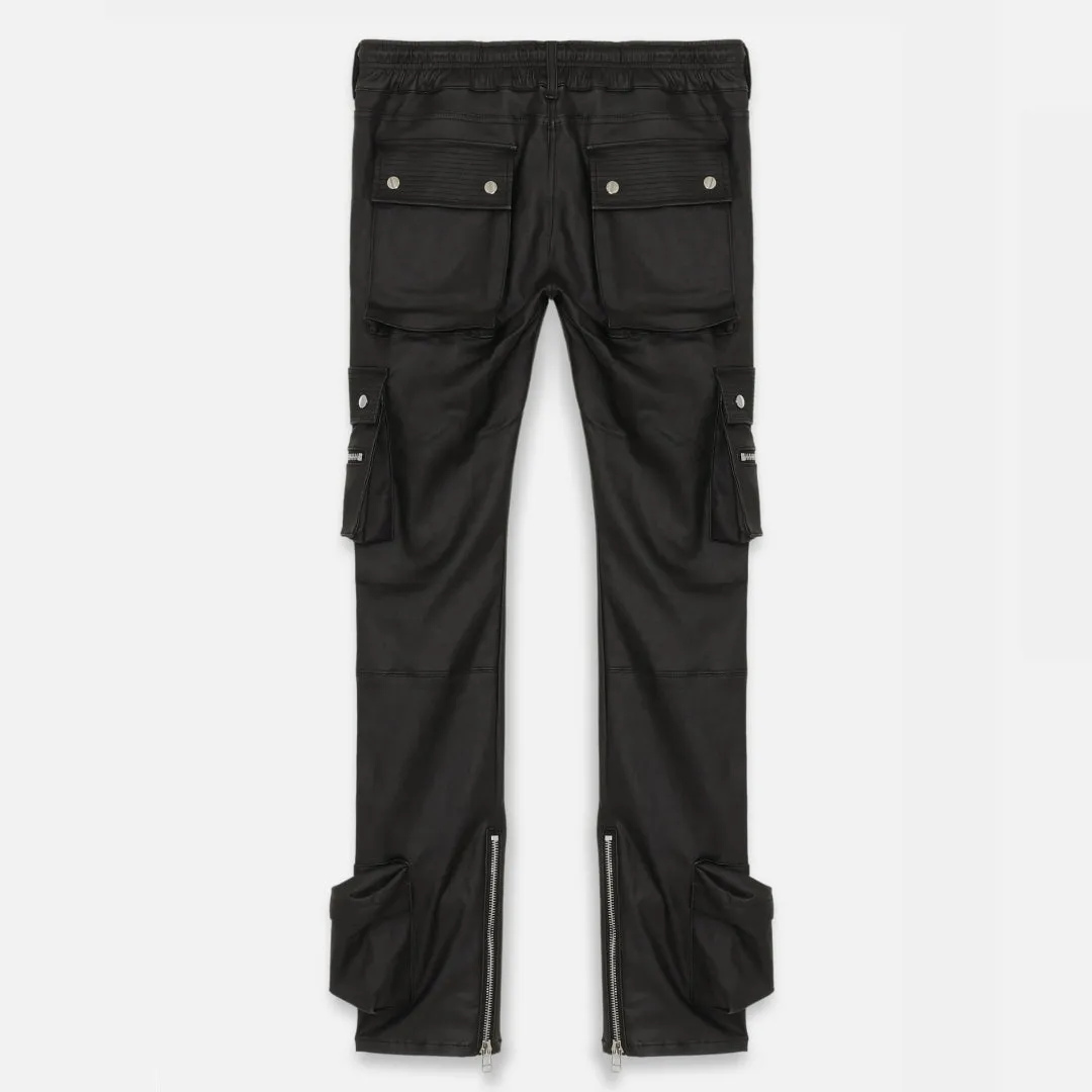 TYPE-4 SLIM STRETCH WAX CARGO PANTS