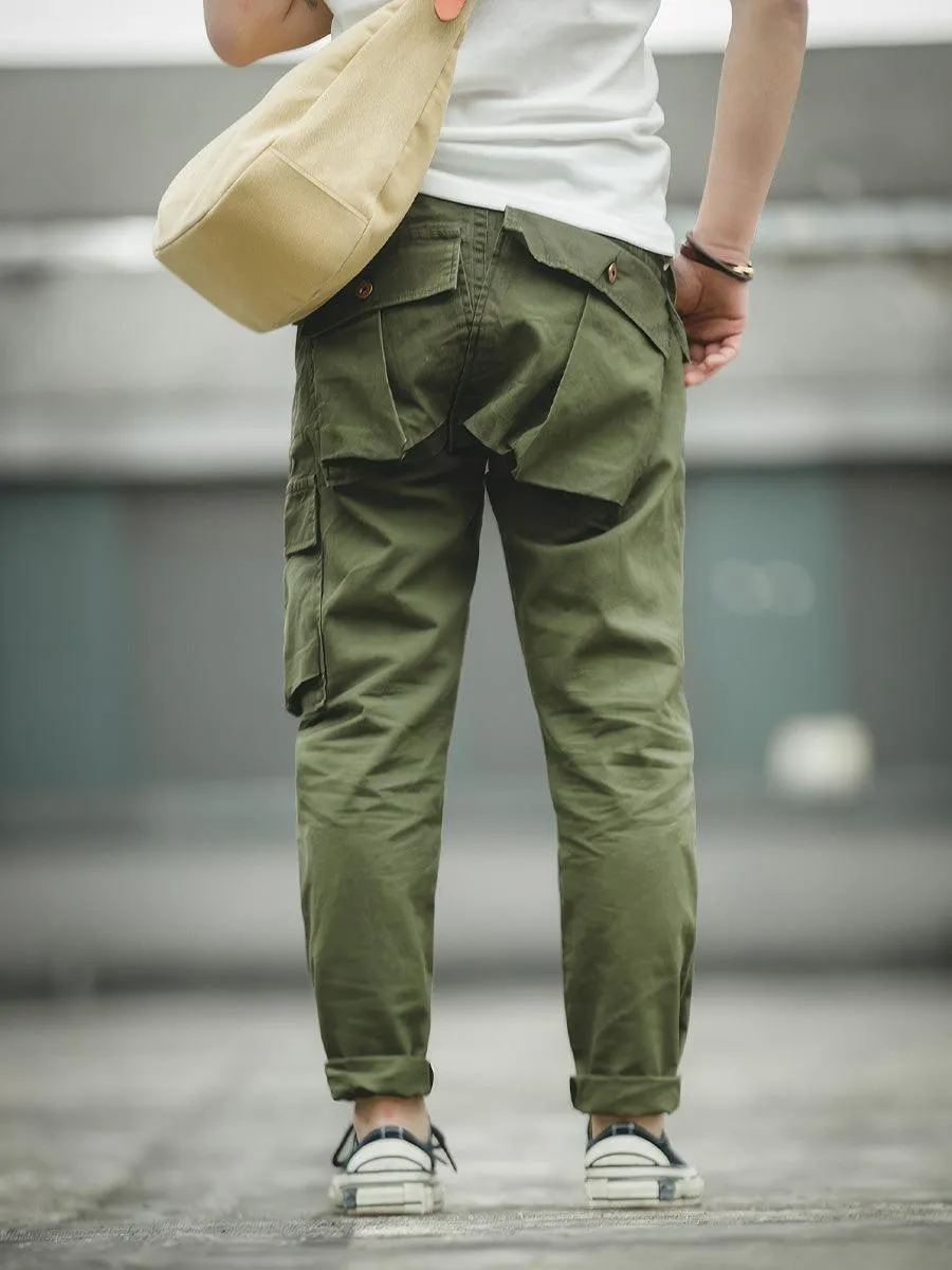 Unsymmetric Pockets Cargo Pants