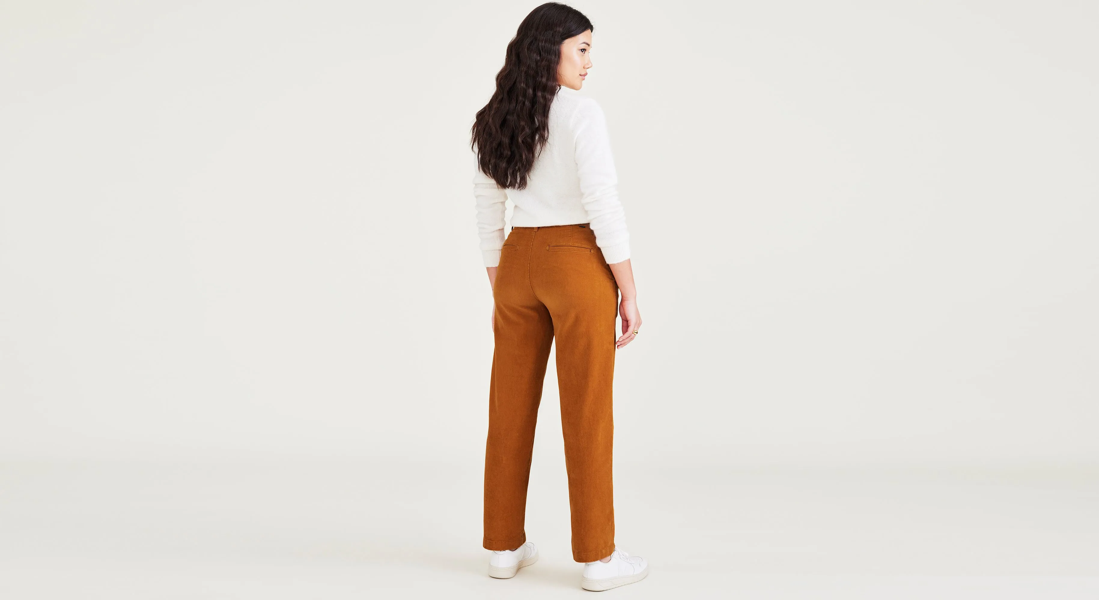 Women's High Waisted Straight Fit Original Khaki Pants