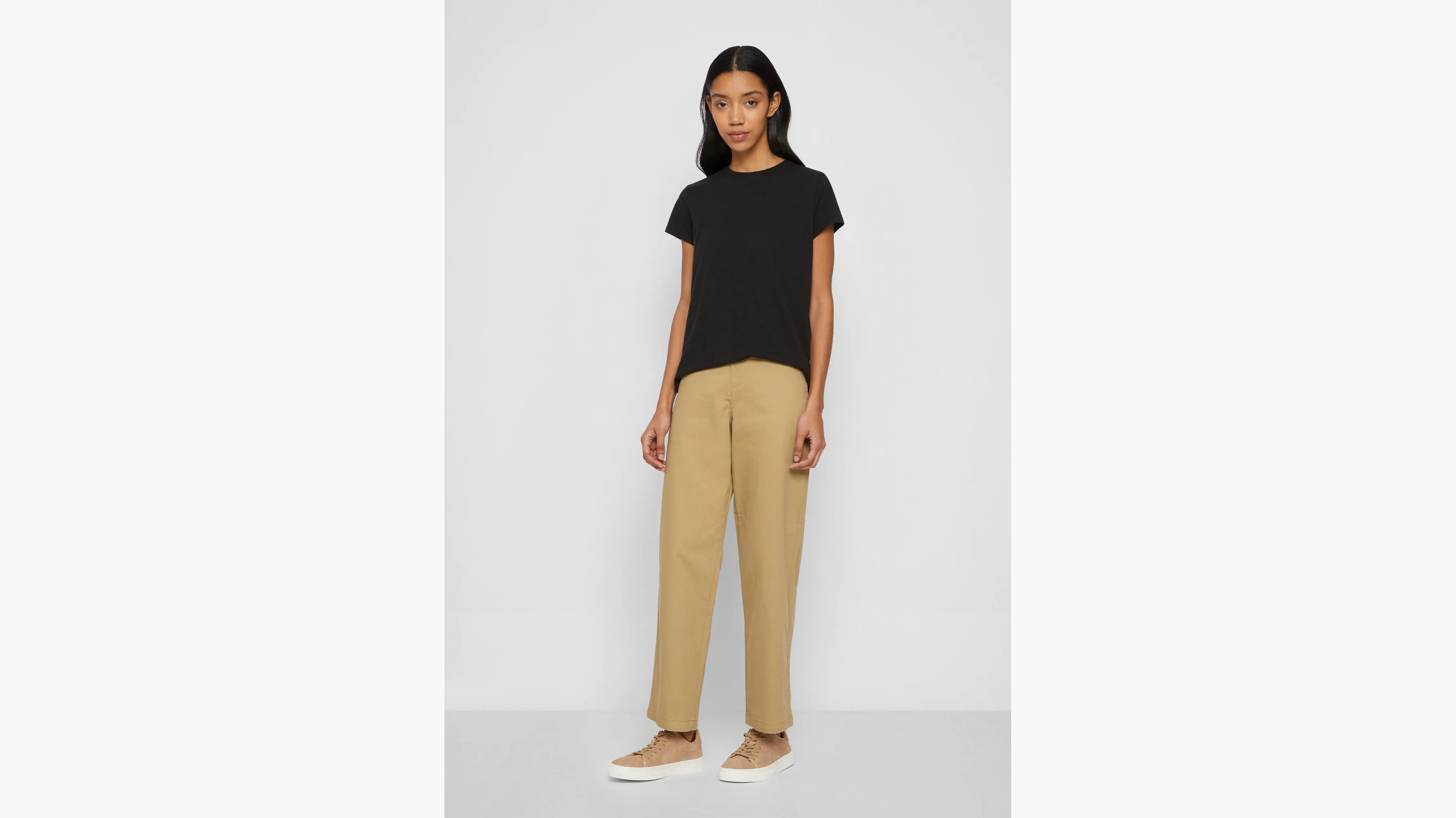 Women's High Waisted Straight Fit Original Khaki Pants