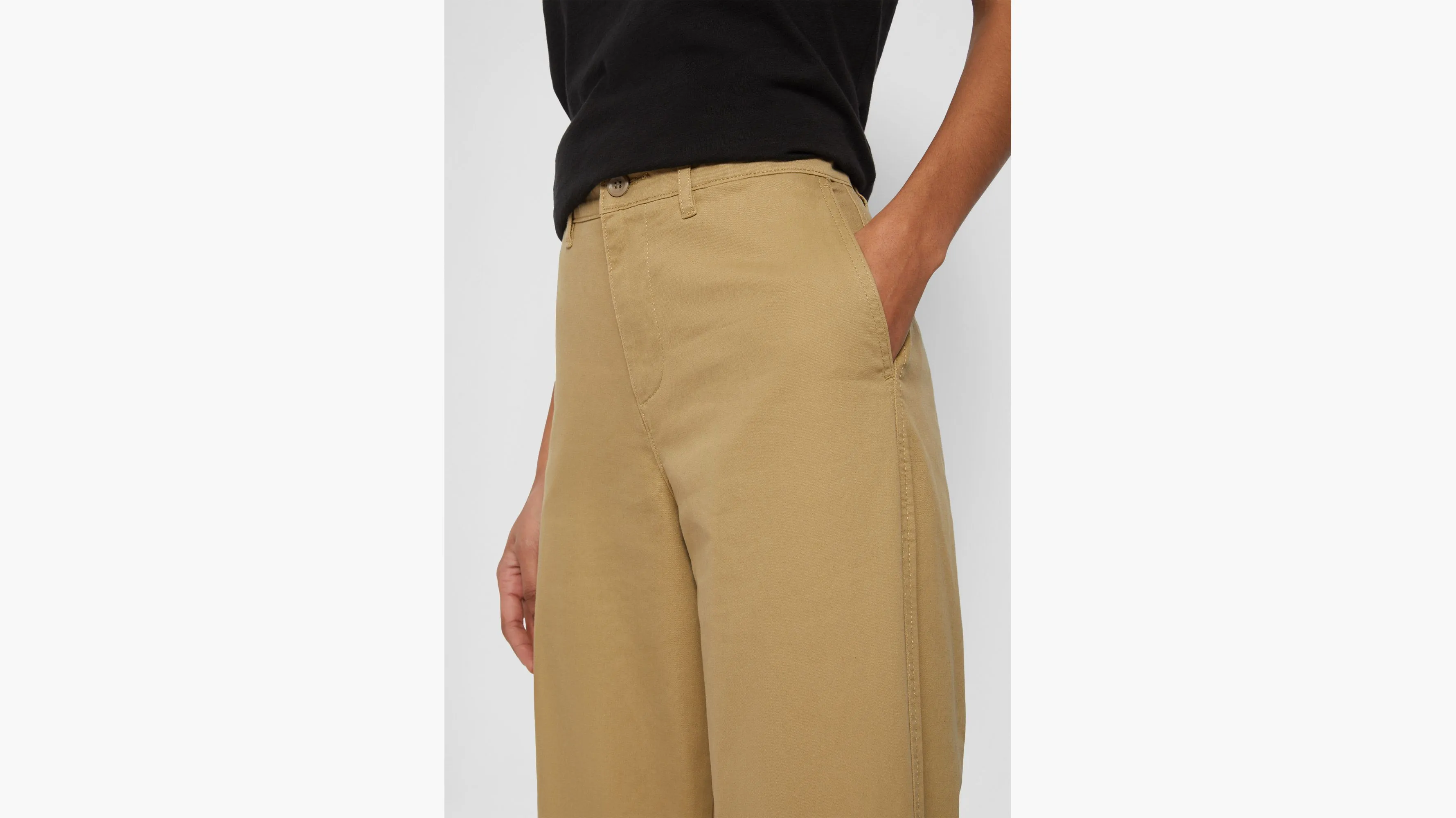 Women's High Waisted Straight Fit Original Khaki Pants