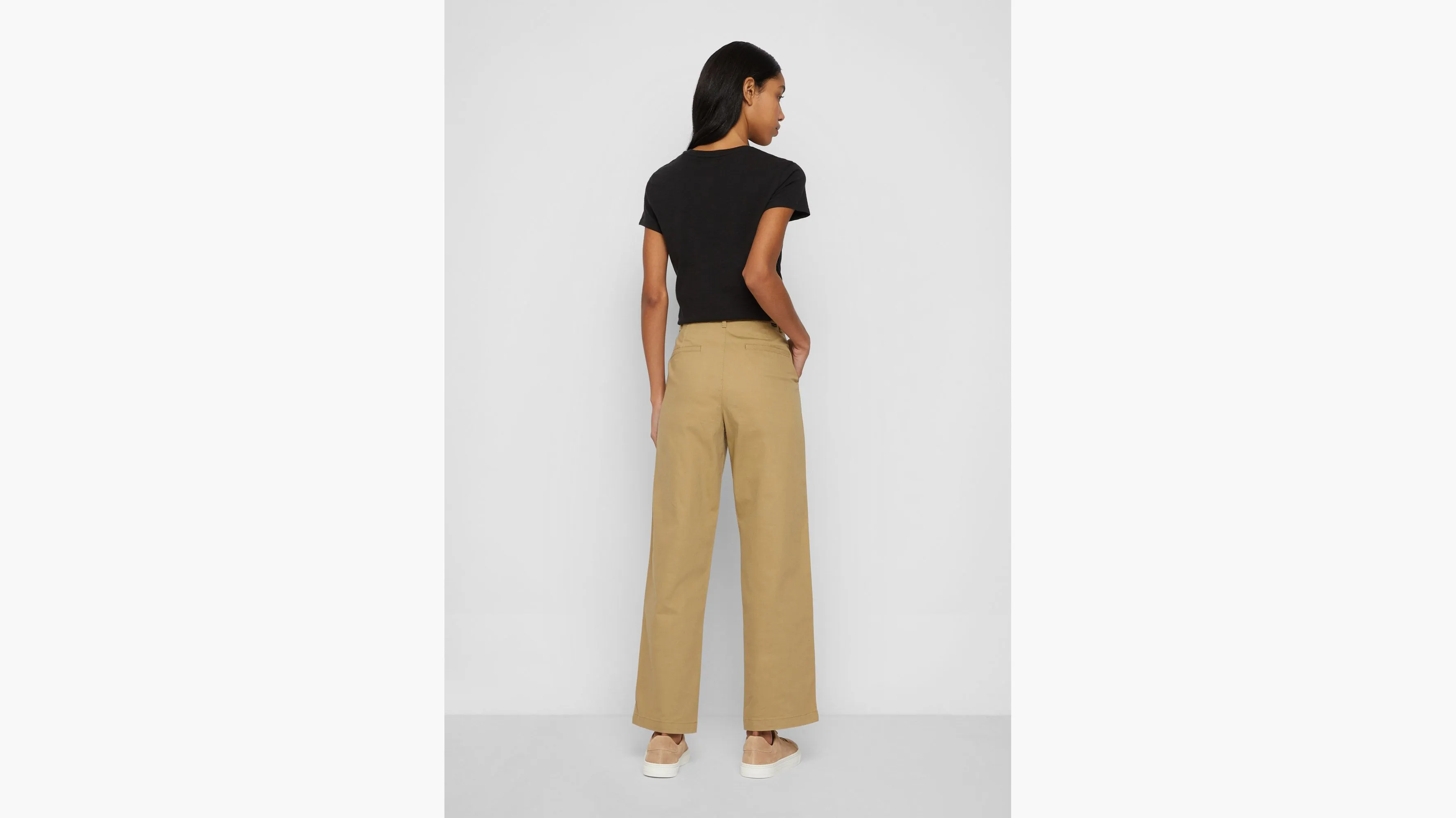 Women's High Waisted Straight Fit Original Khaki Pants