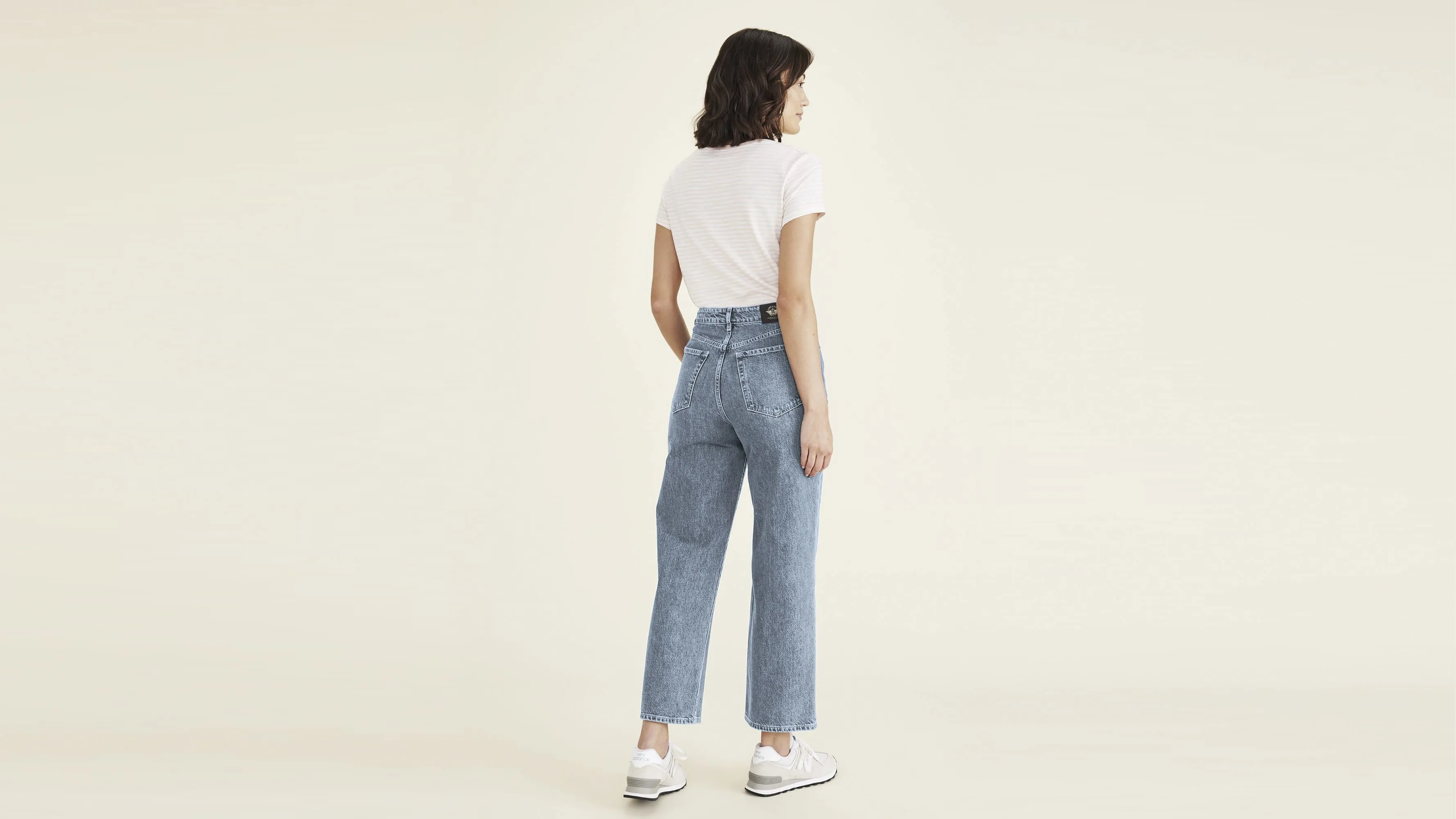 Women's Straight Fit High Jean Cut Pants